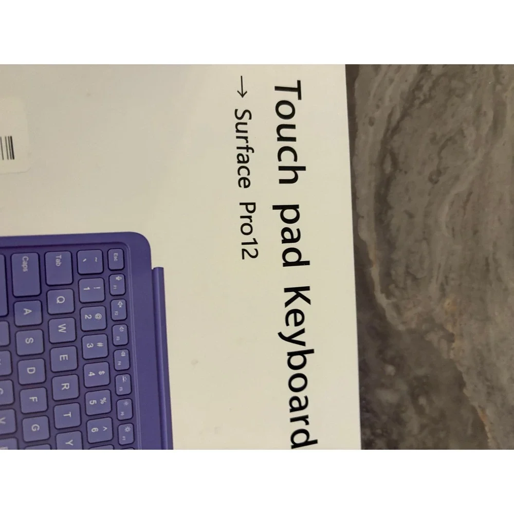 Purple Touchpad Keyboard for Surface Pro 12